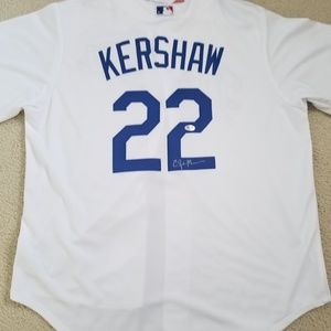 Clayton Kershaw autographed signed jersey with coa